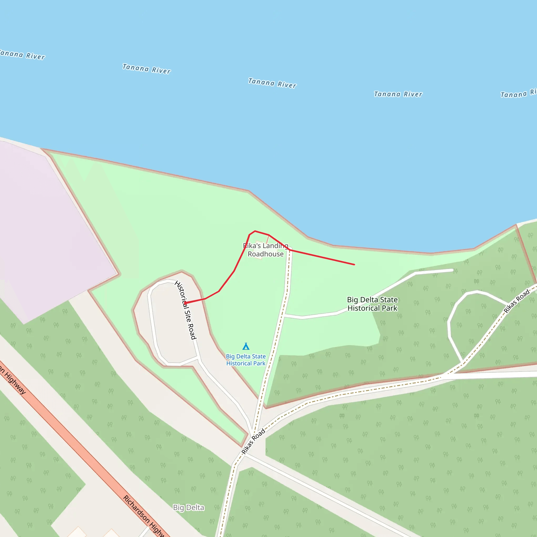 Big Delta State Historical Park mobile static map