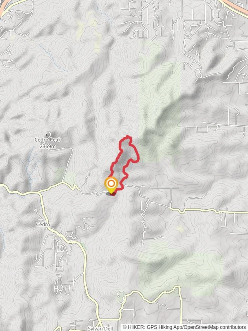 An image depicting the trail Poke Chip and Bear Scat Loop and its surrounding area.