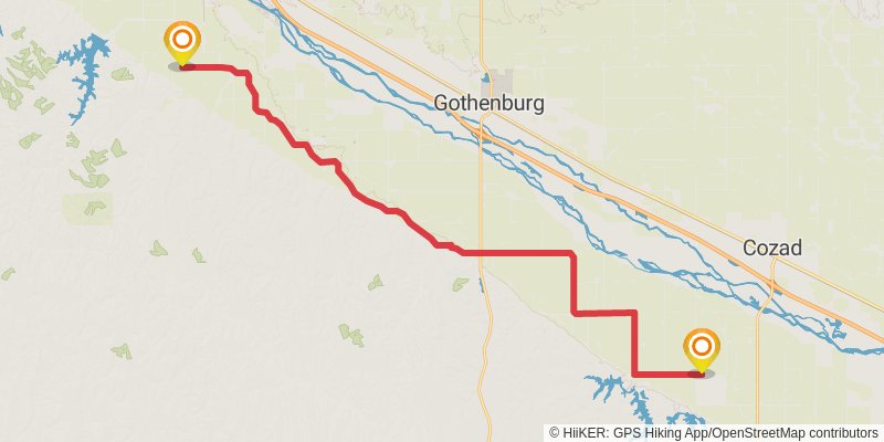 American Discovery Trail - North stage 59 Map