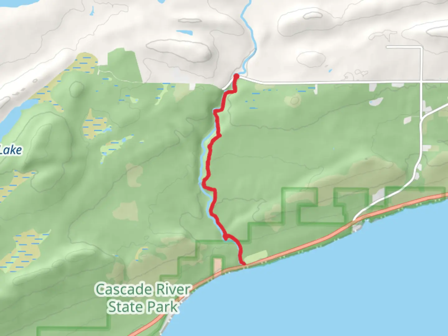 An image depicting the trail Superior Hiking Trail - Cascade River Loop and its surrounding area.