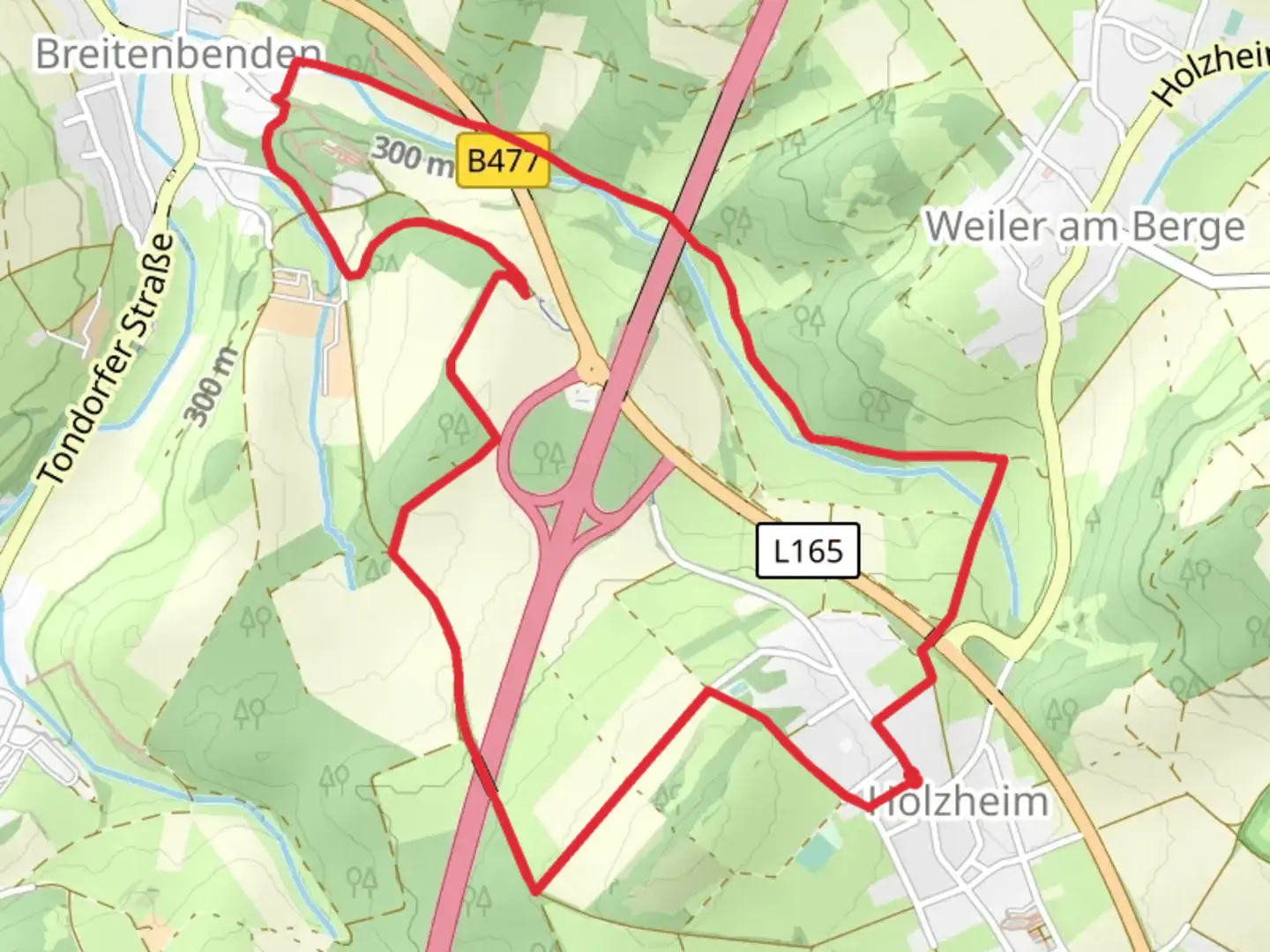 An image depicting the trail Bad Muenstereifel Loop and its surrounding area.