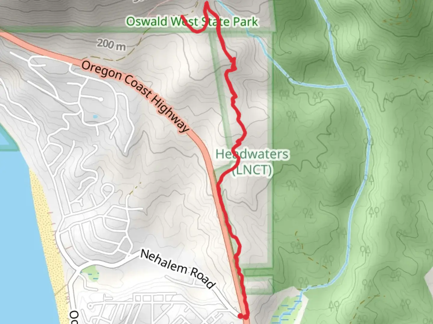 An image depicting the trail Headwaters Trail and its surrounding area.