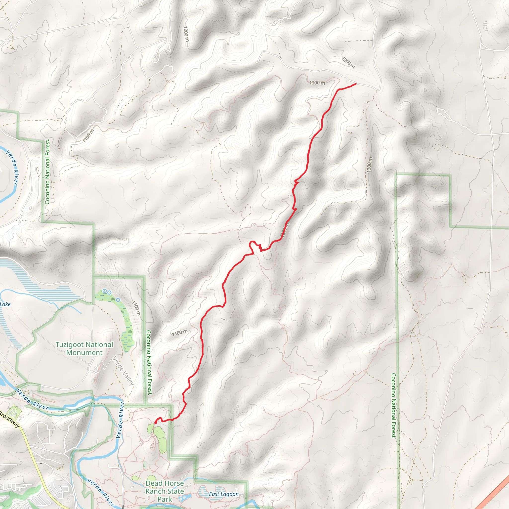 Raptor Hill Trail mobile static map