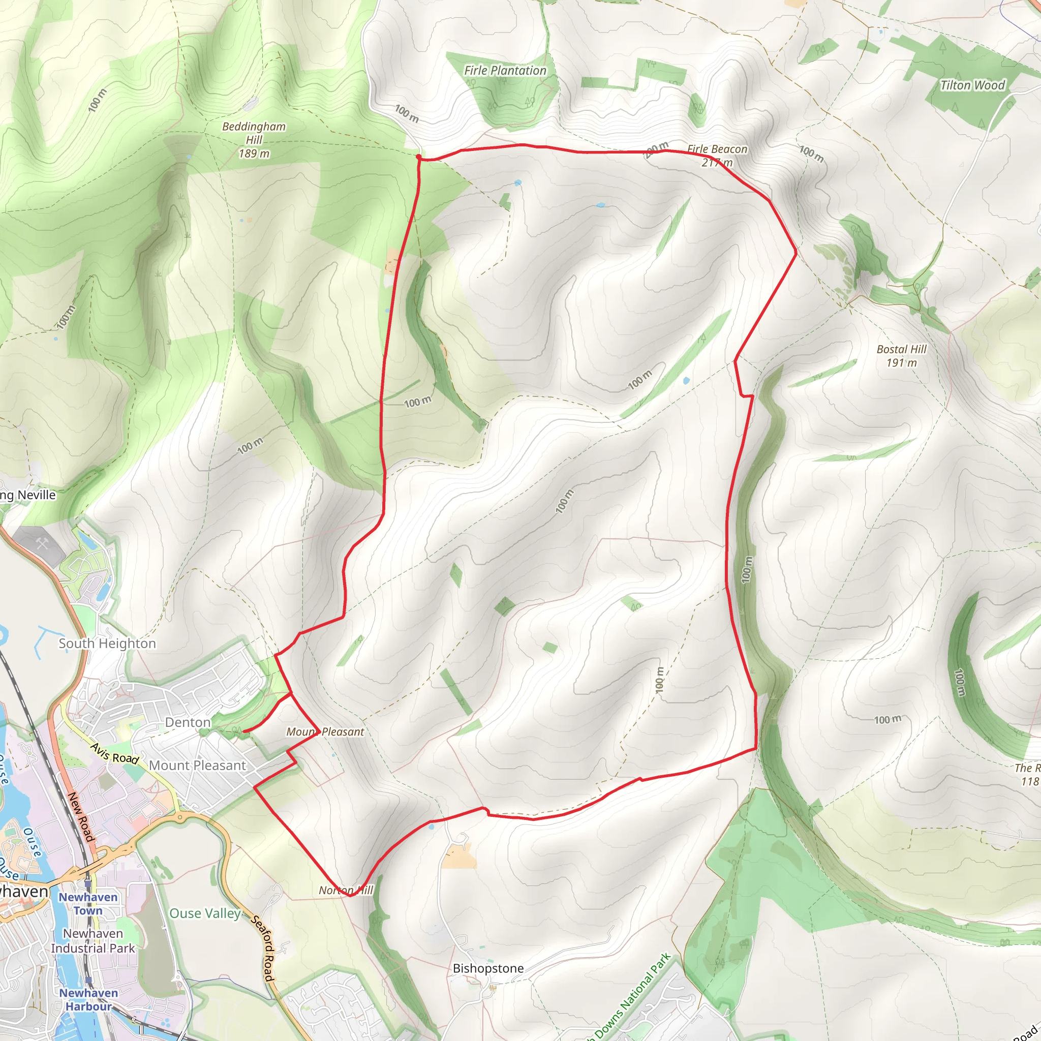 South Heighton Park Loop mobile static map