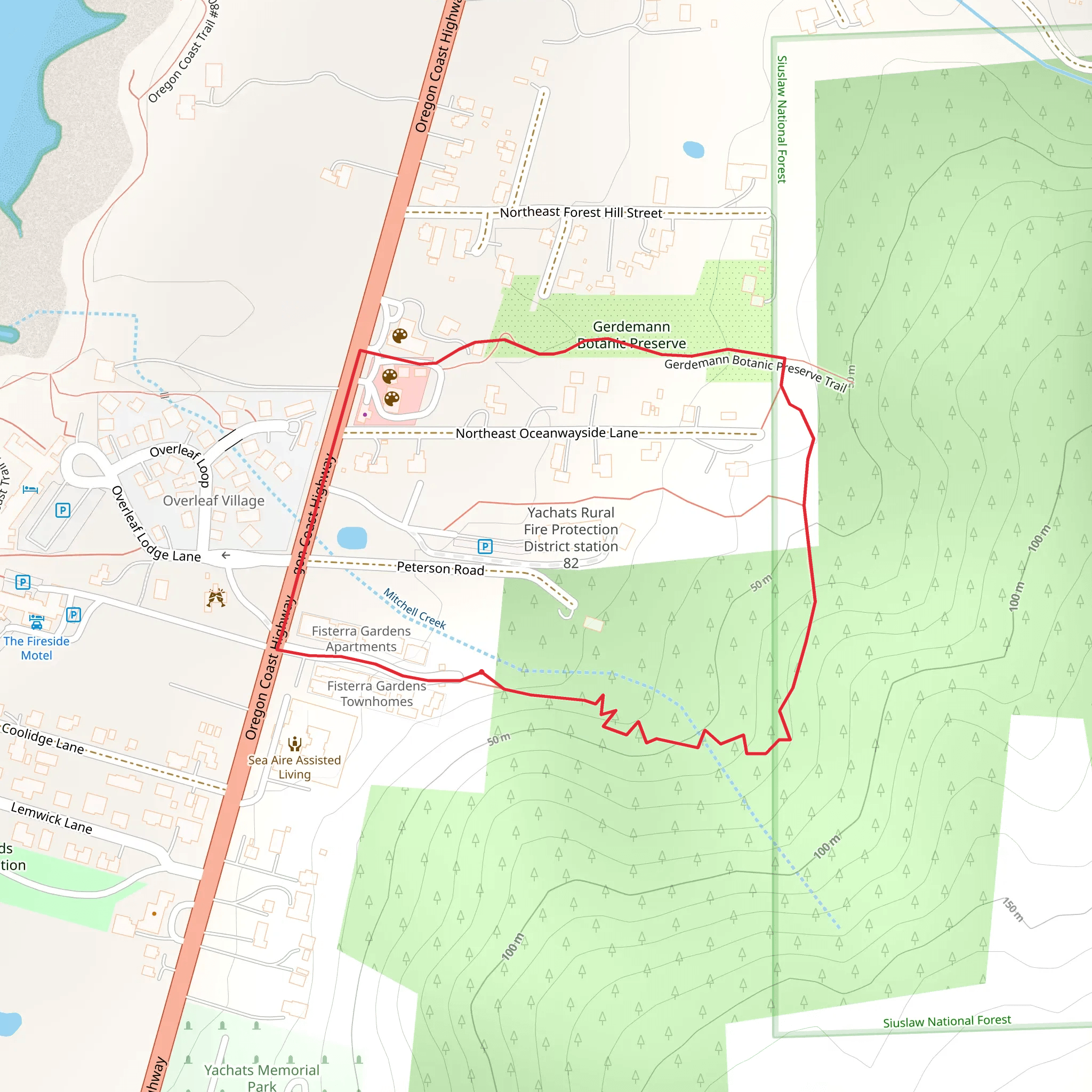 Gerdemann Garden Loop mobile static map