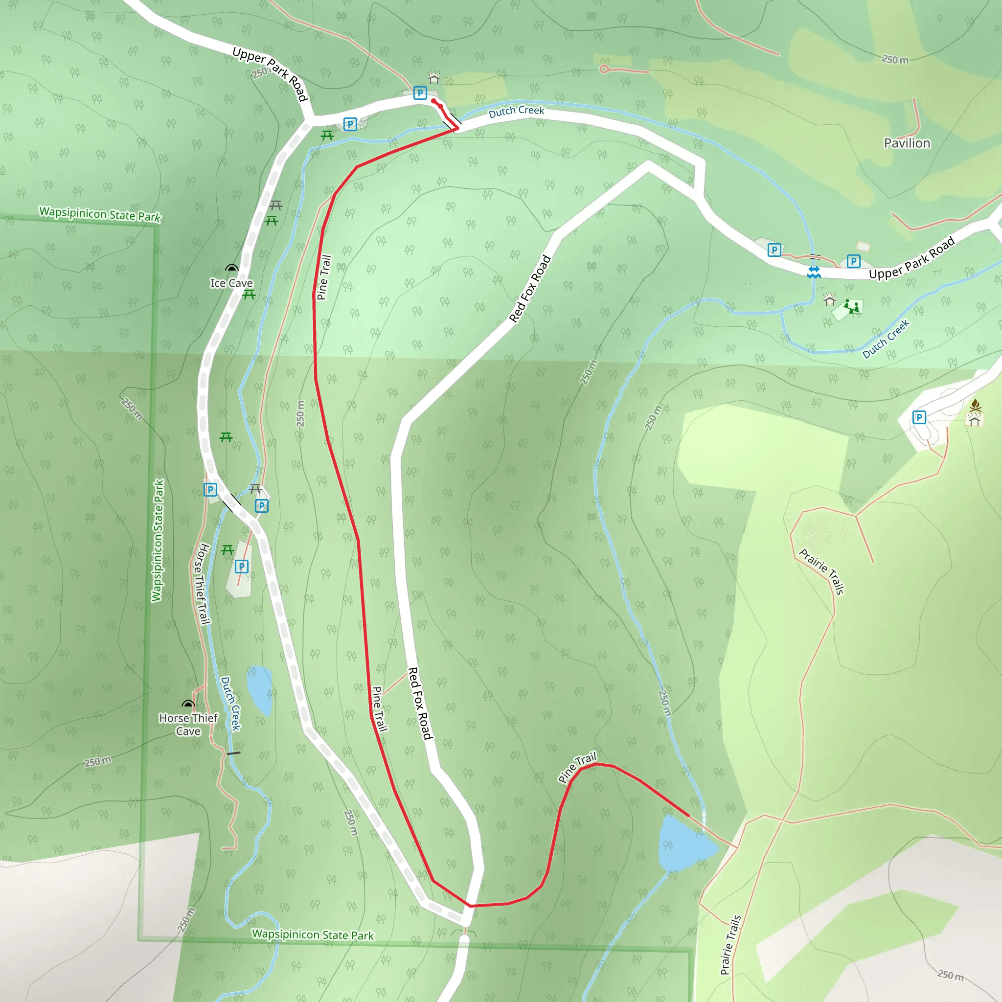 Pine Trail mobile static map