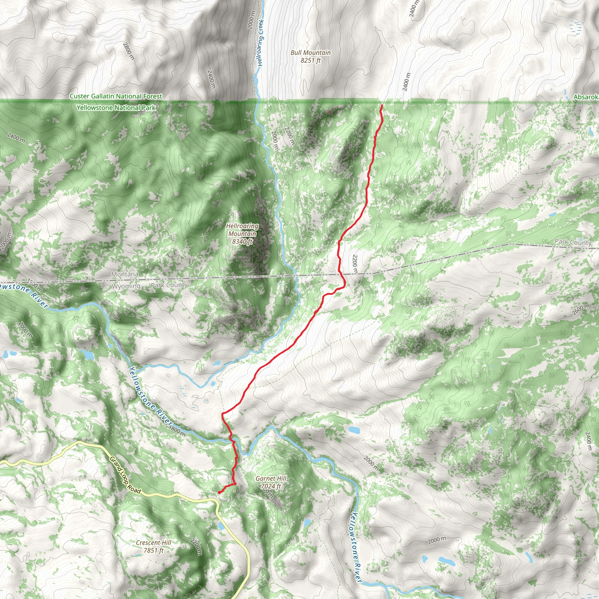 Coyote Creek Trail mobile static map