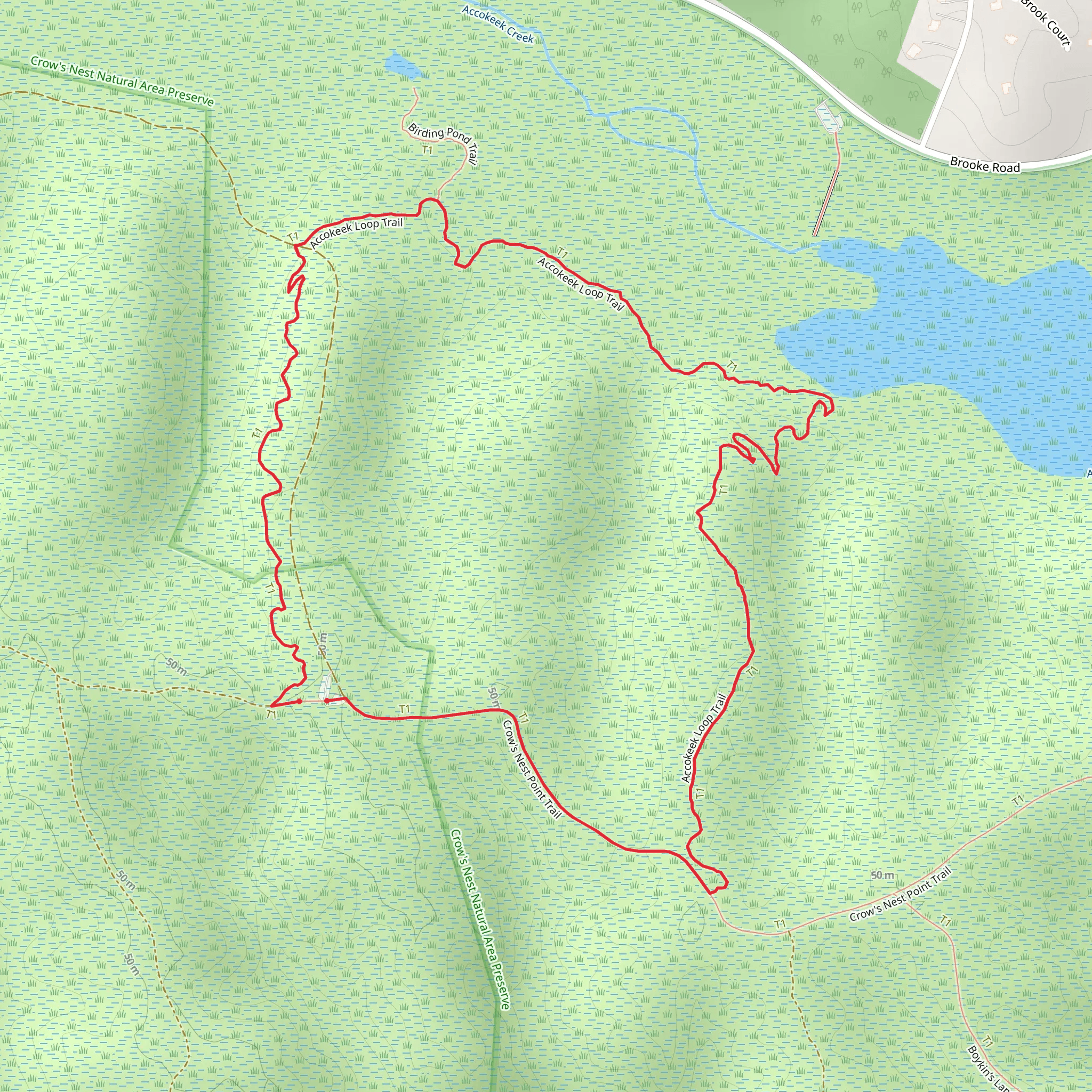 Accokeek Loop Trail mobile static map