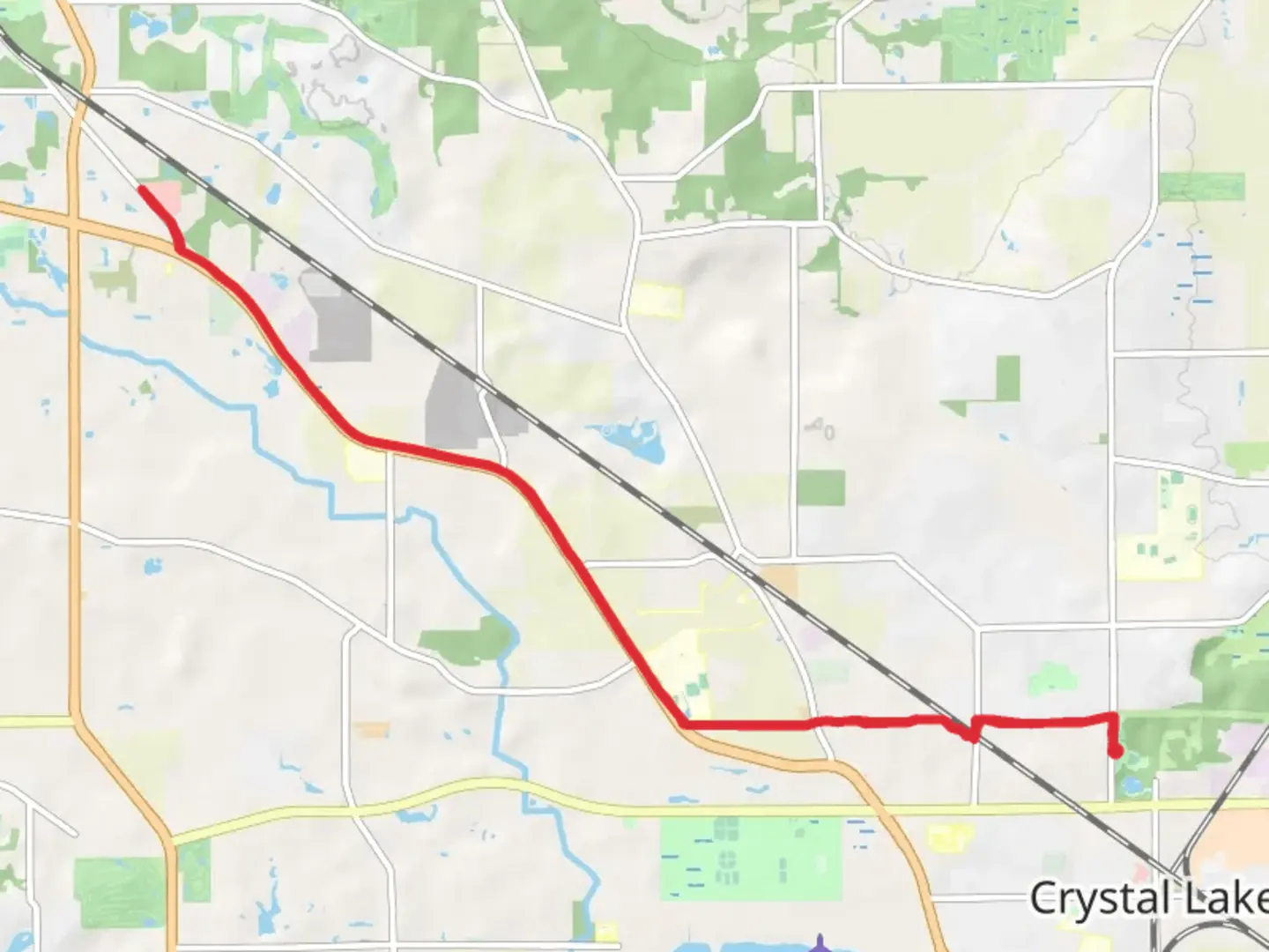 An image depicting the trail Ridgefield Trace and its surrounding area.