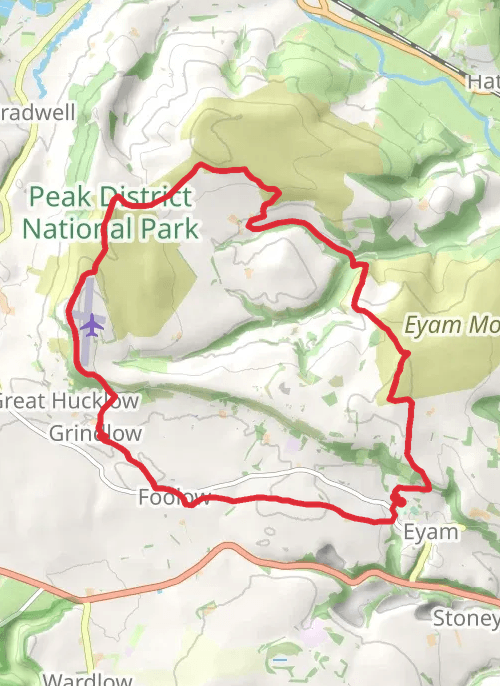 Eyam Loop - Triple Ethel mobile static map