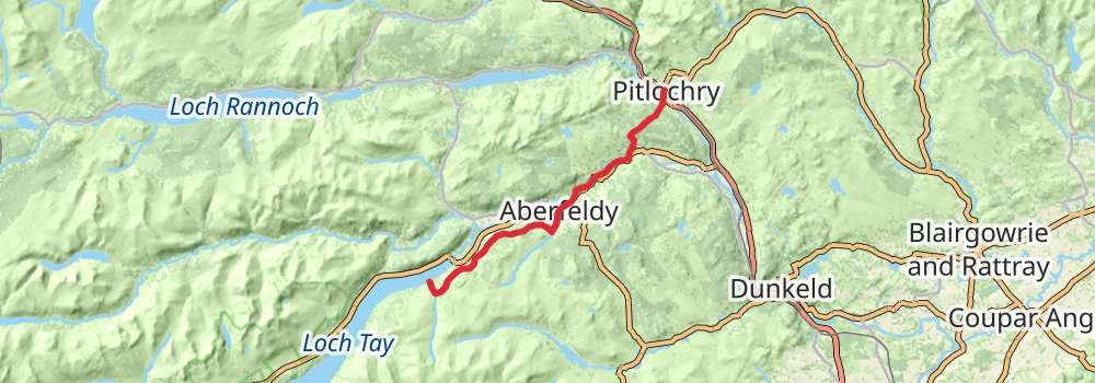 Rob Roy Way 5-Day Challenging Tour (Hillwalk Tours) stage 3 Map