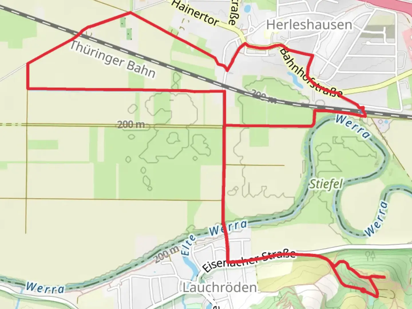 An image depicting the trail Ruine Brandenburg and Schloss Augustenau Loop and its surrounding area.