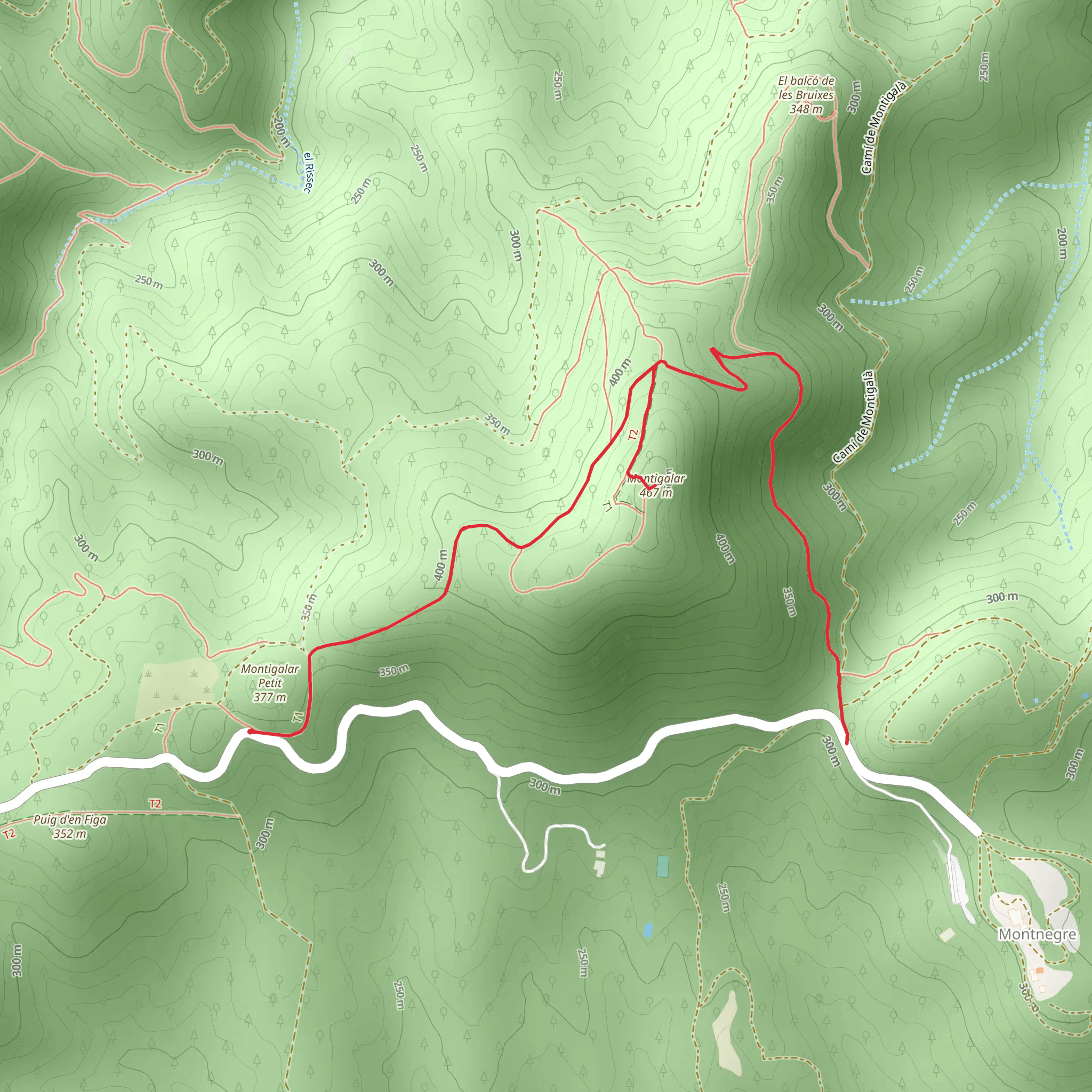 Puig de Montigalar Trail SL C 1 mobile static map