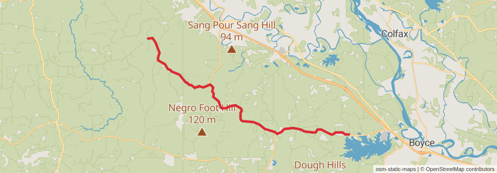 American Perimeter Trail - The South Primary stage 5 Map