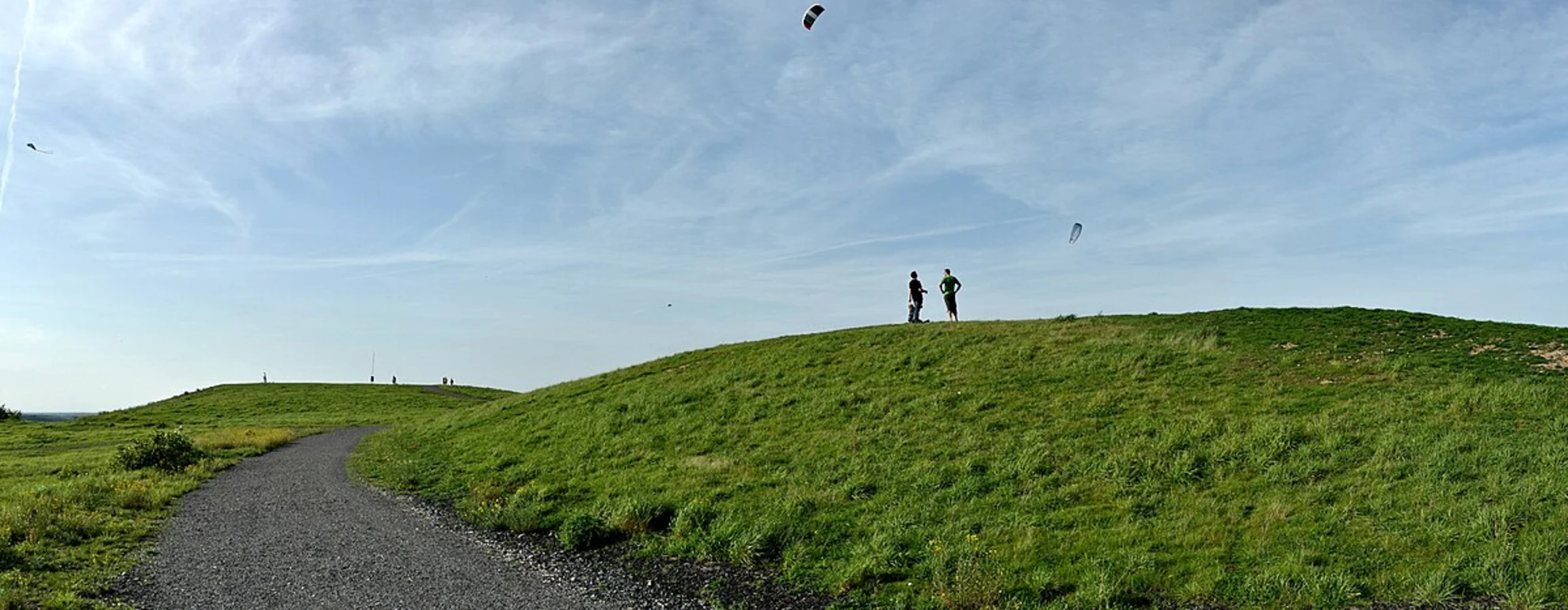 An image depicting the trail Himmelstreppe and Halde Rot Loop and its surrounding area.