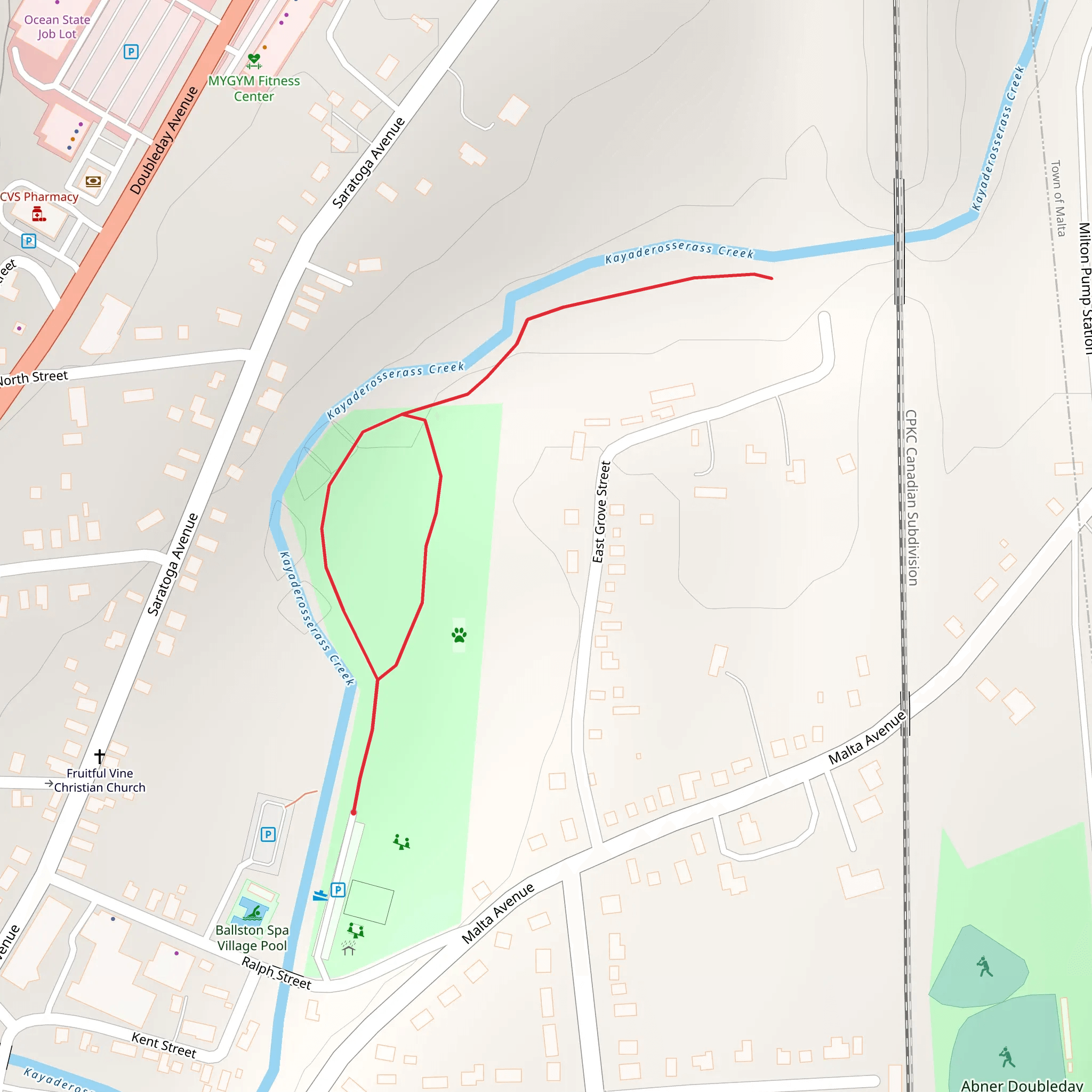 Kelly Park Loop Trail mobile static map