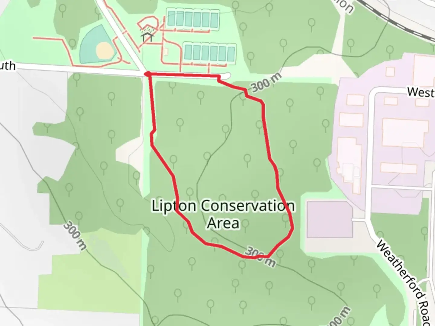 An image depicting the trail George Owens Nature Loop Trail and its surrounding area.