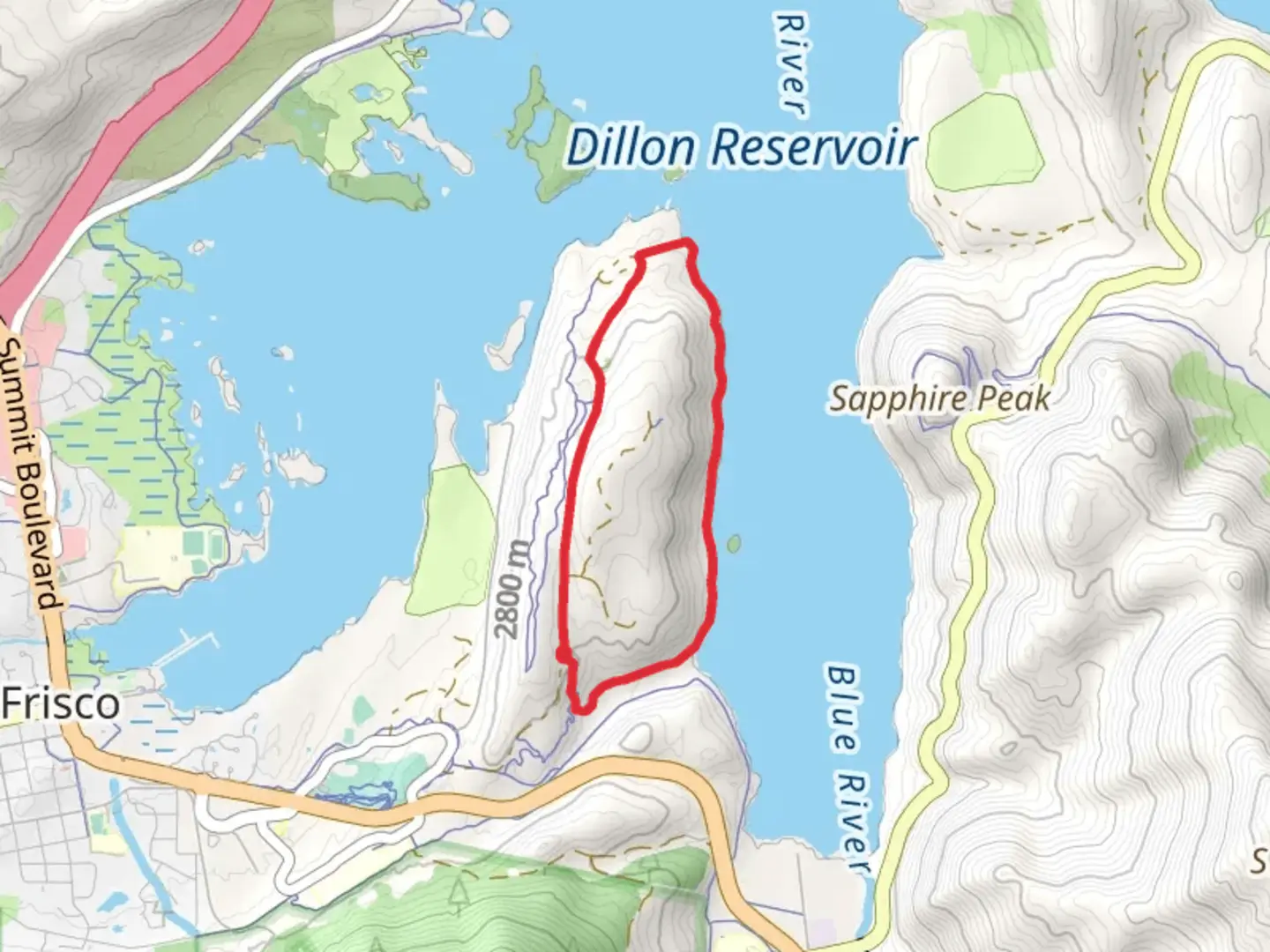 An image depicting the trail Lakeshore Perimeter and Crown Point Loop Trail and its surrounding area.