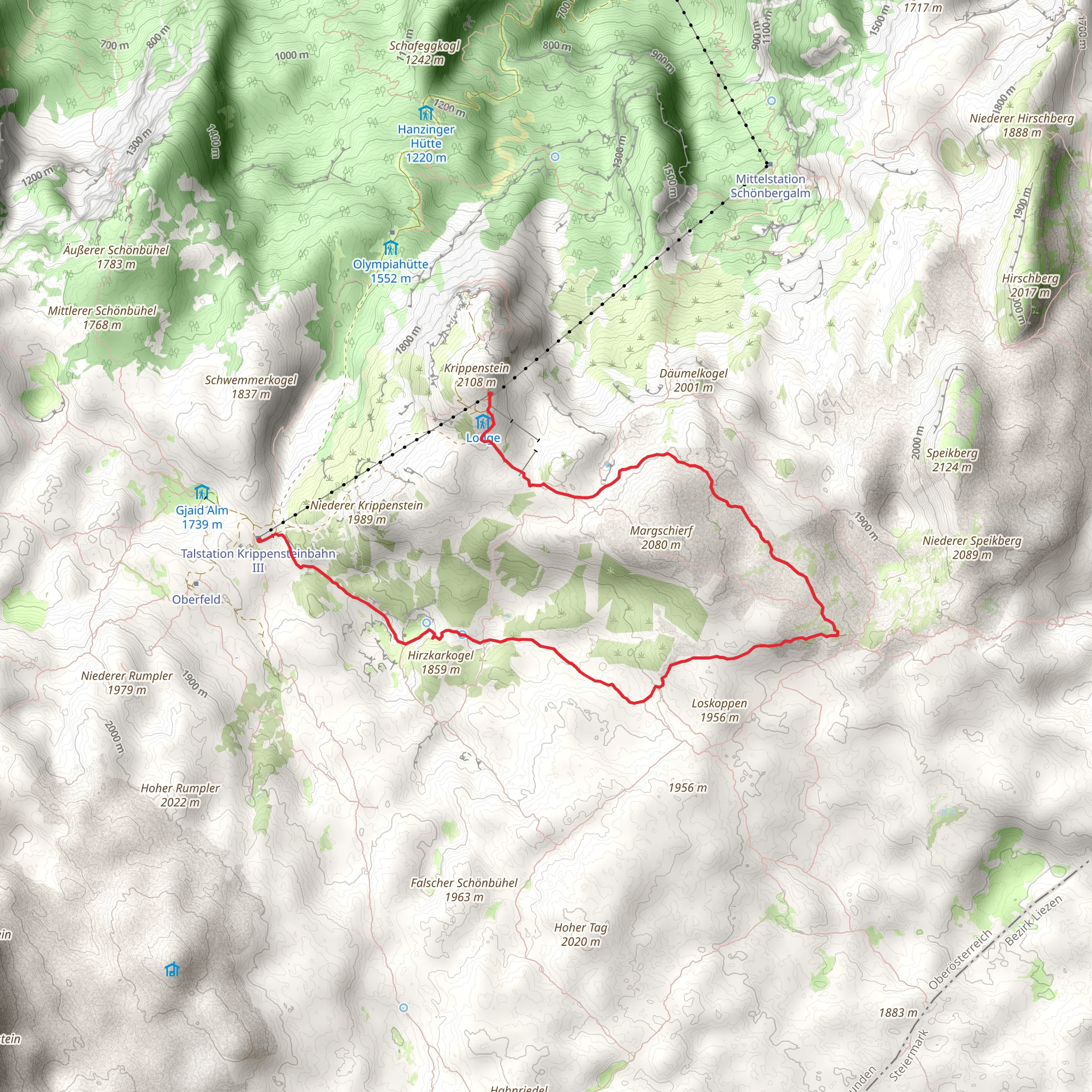 Heilbronner Loop Trail mobile static map