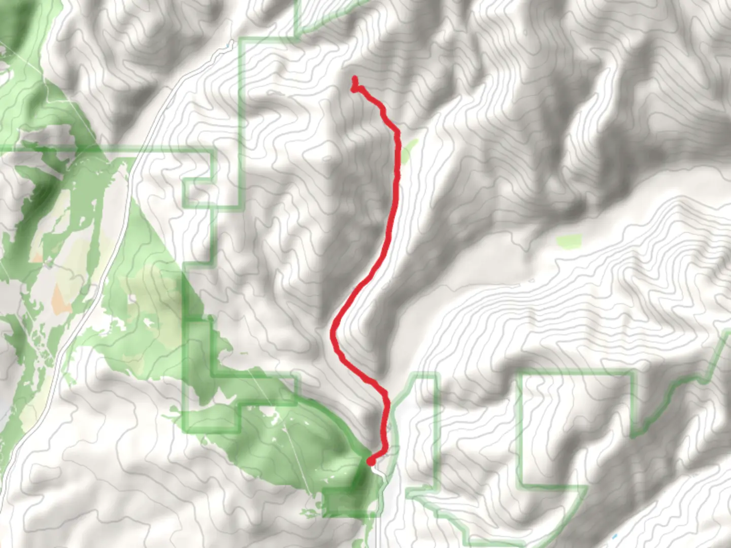 An image depicting the trail Spring Gulch Doubletrack and its surrounding area.
