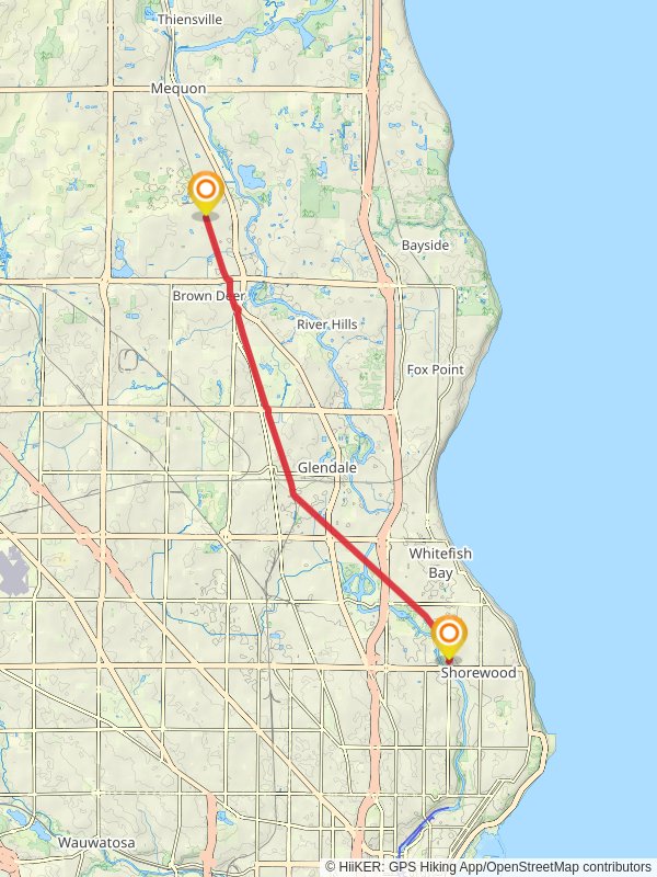 Brown Deer Recreational Trail - Shorewood