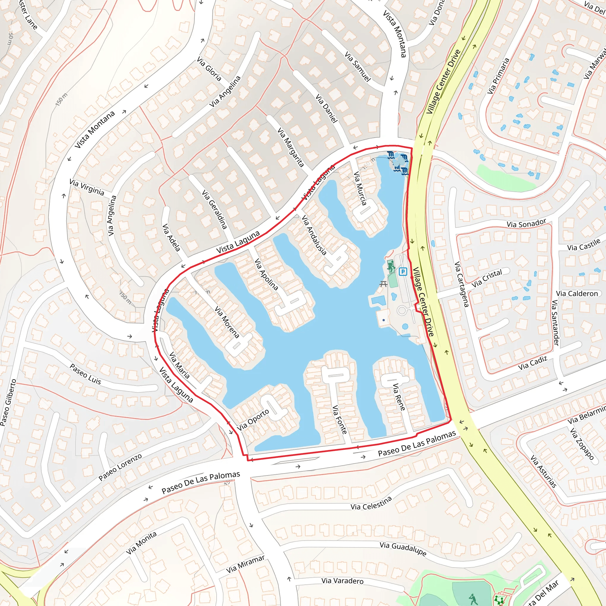 Vista Laguna Loop mobile static map