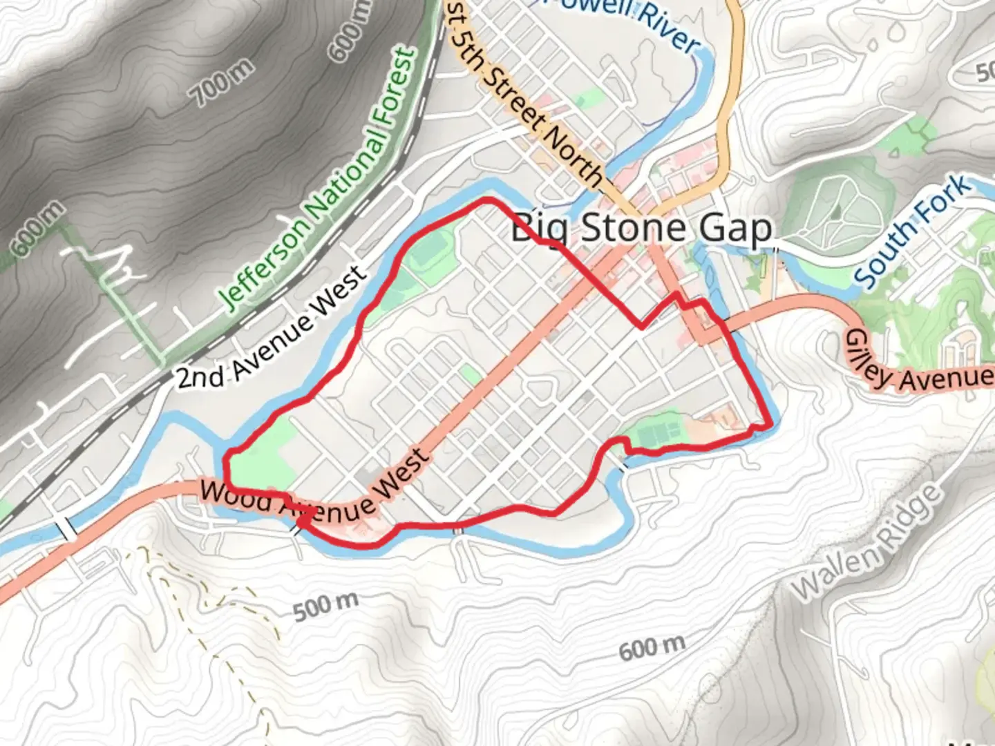 An image depicting the trail Greenbelt Loop Trail and its surrounding area.