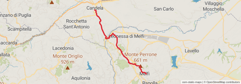 Sentiero Italia - Puglia Section stage 12 Map