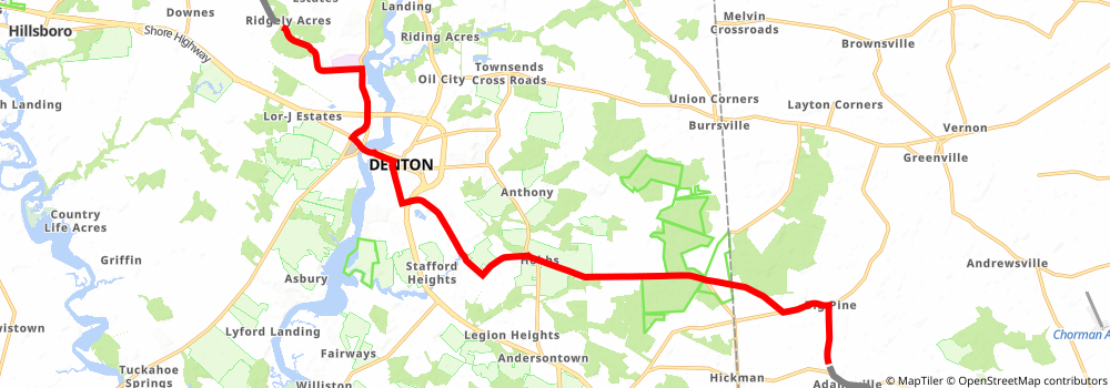 American Discovery Trail South Route stage 4 Map