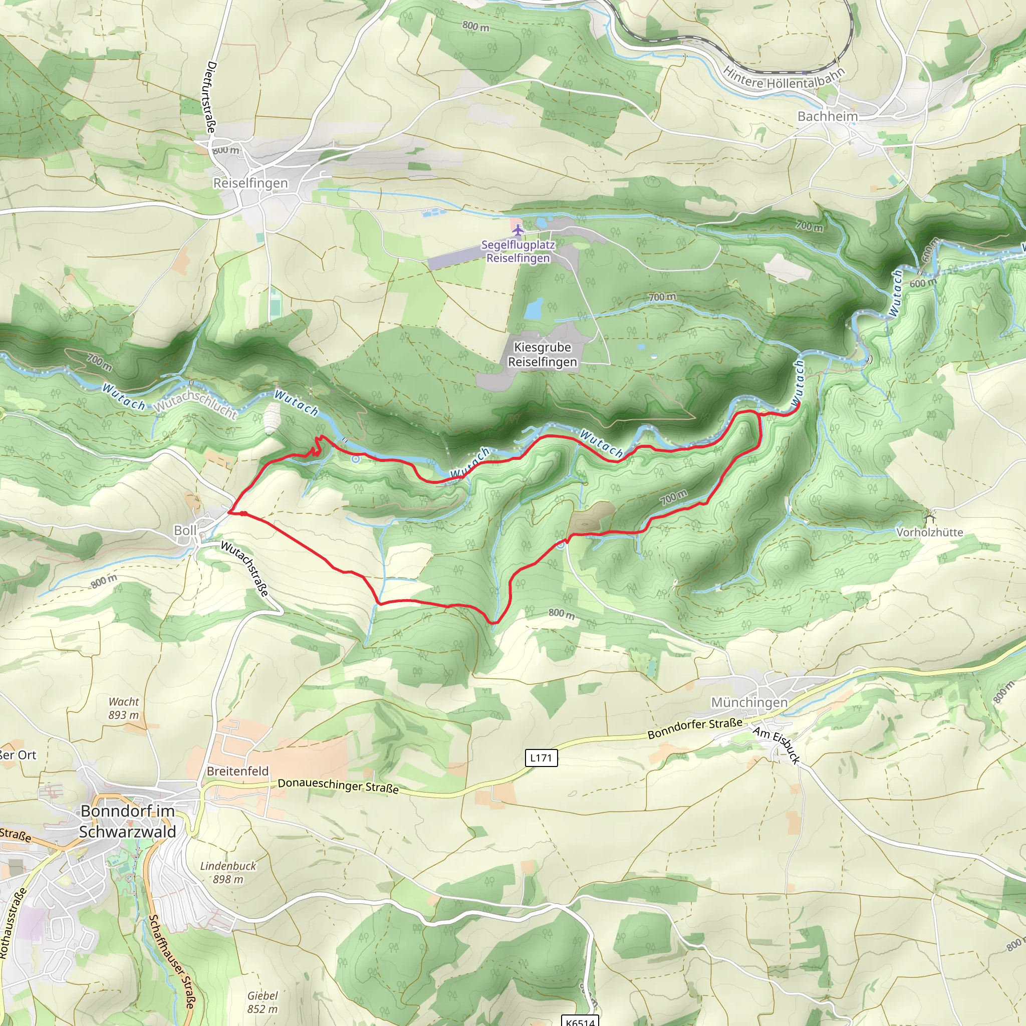 Felsenweiher via Rettungssektor M mobile static map