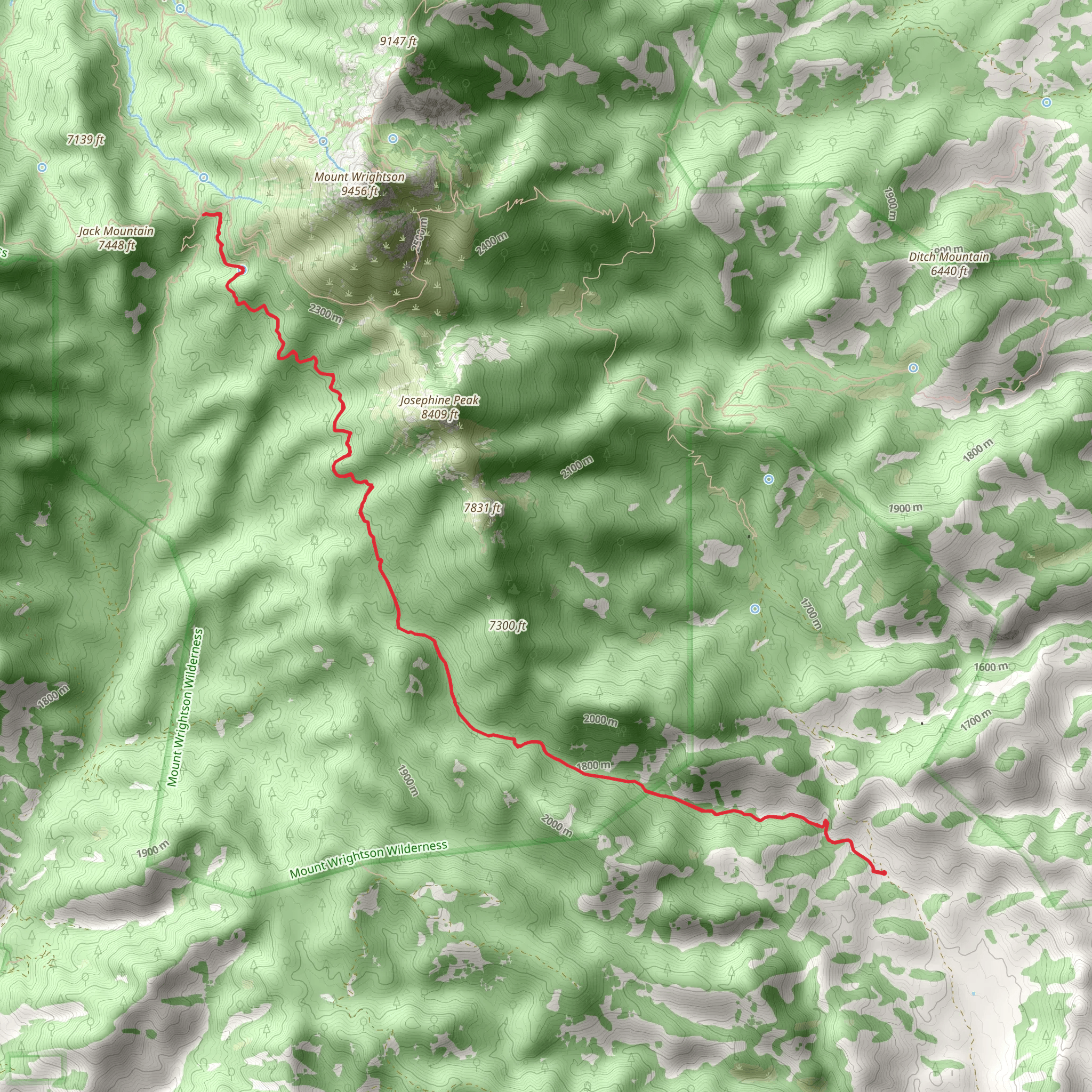Temporal Gulch Trail mobile static map