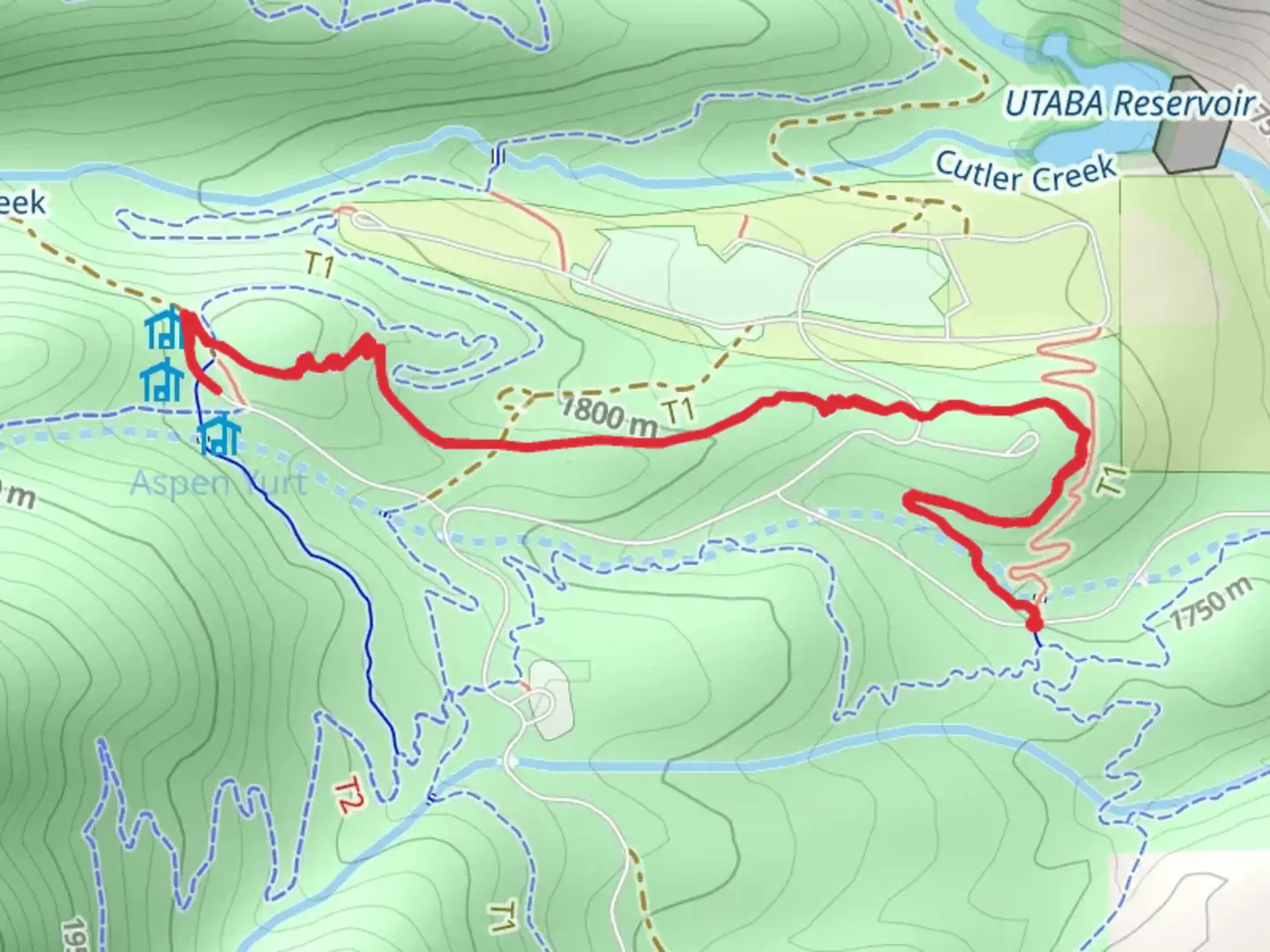An image depicting the trail Cutler's Twist and its surrounding area.