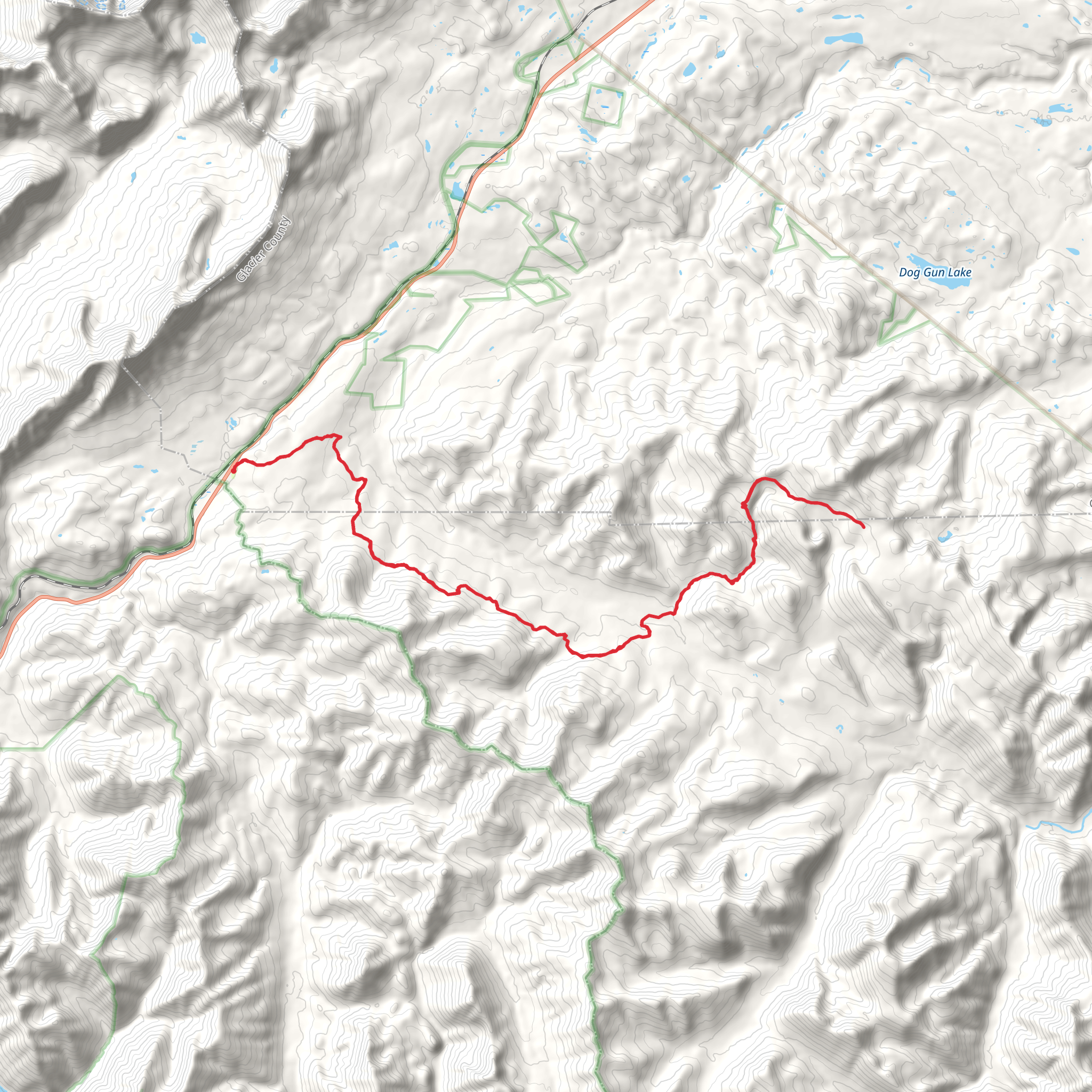 East Woods Creek via CDT mobile static map