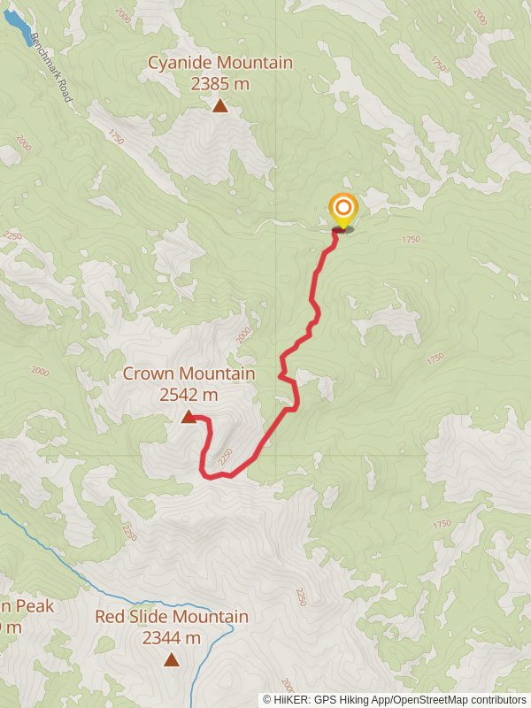 Crown Mountain from Benchmark Road
