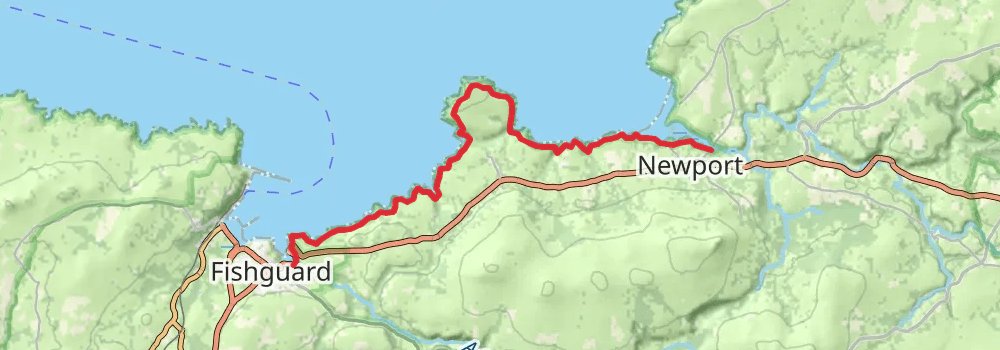 Wales Coast Path stage 41 Map