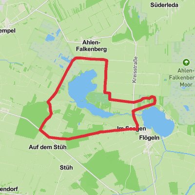 Dahlemer and Halemer See Loop mobile static map