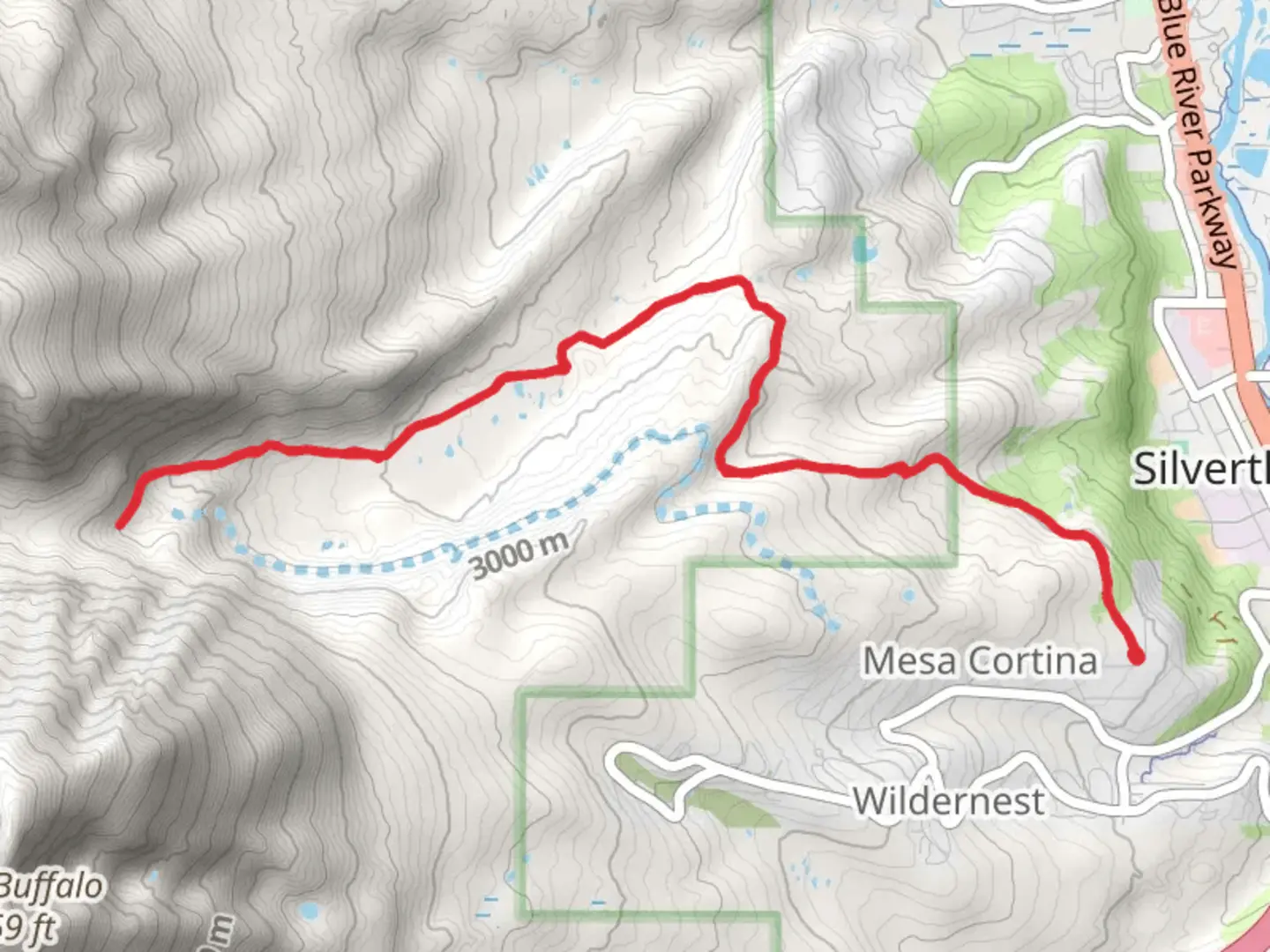 An image depicting the trail Willow Creek Falls Side Trail and its surrounding area.