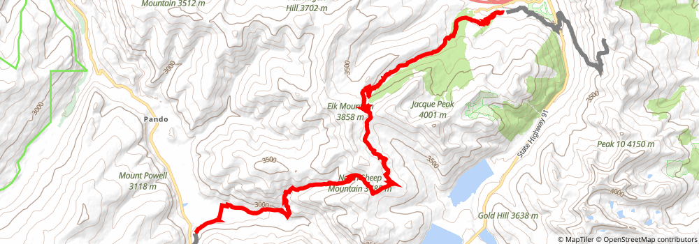 American Discovery Trail South Route stage 249 Map