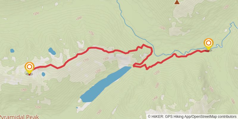 Stein Valley Traverse stage 4 Map