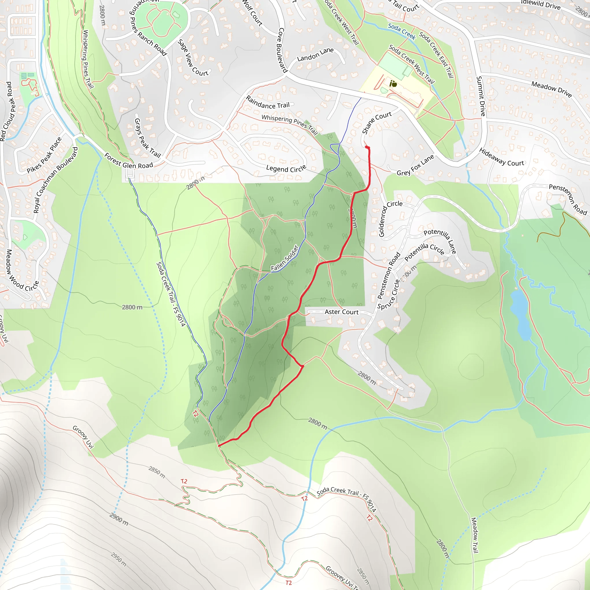 Shadow Catcher Trail mobile static map