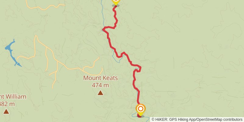 Bibbulmun Track stage 13 Map