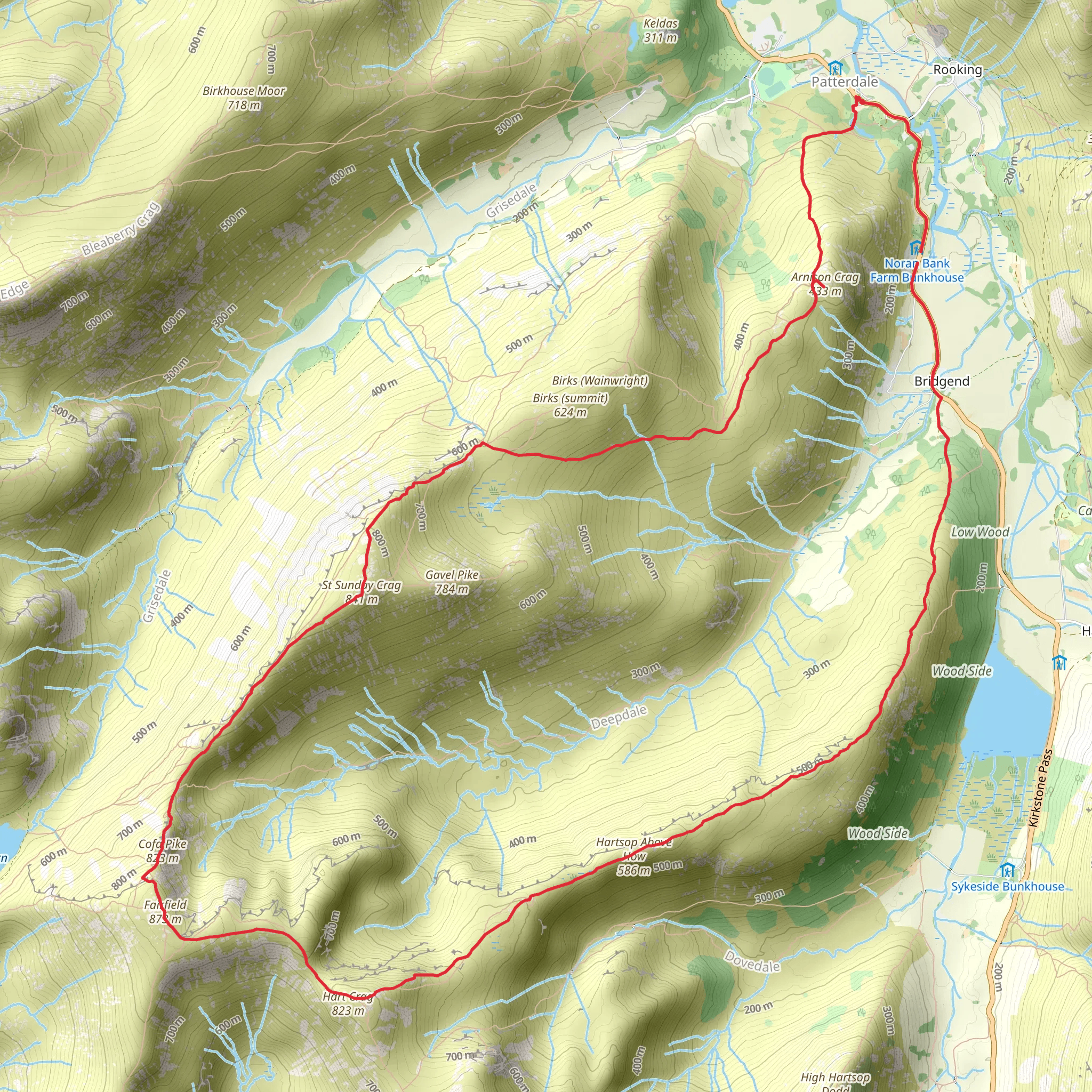 Patterdale Walk mobile static map