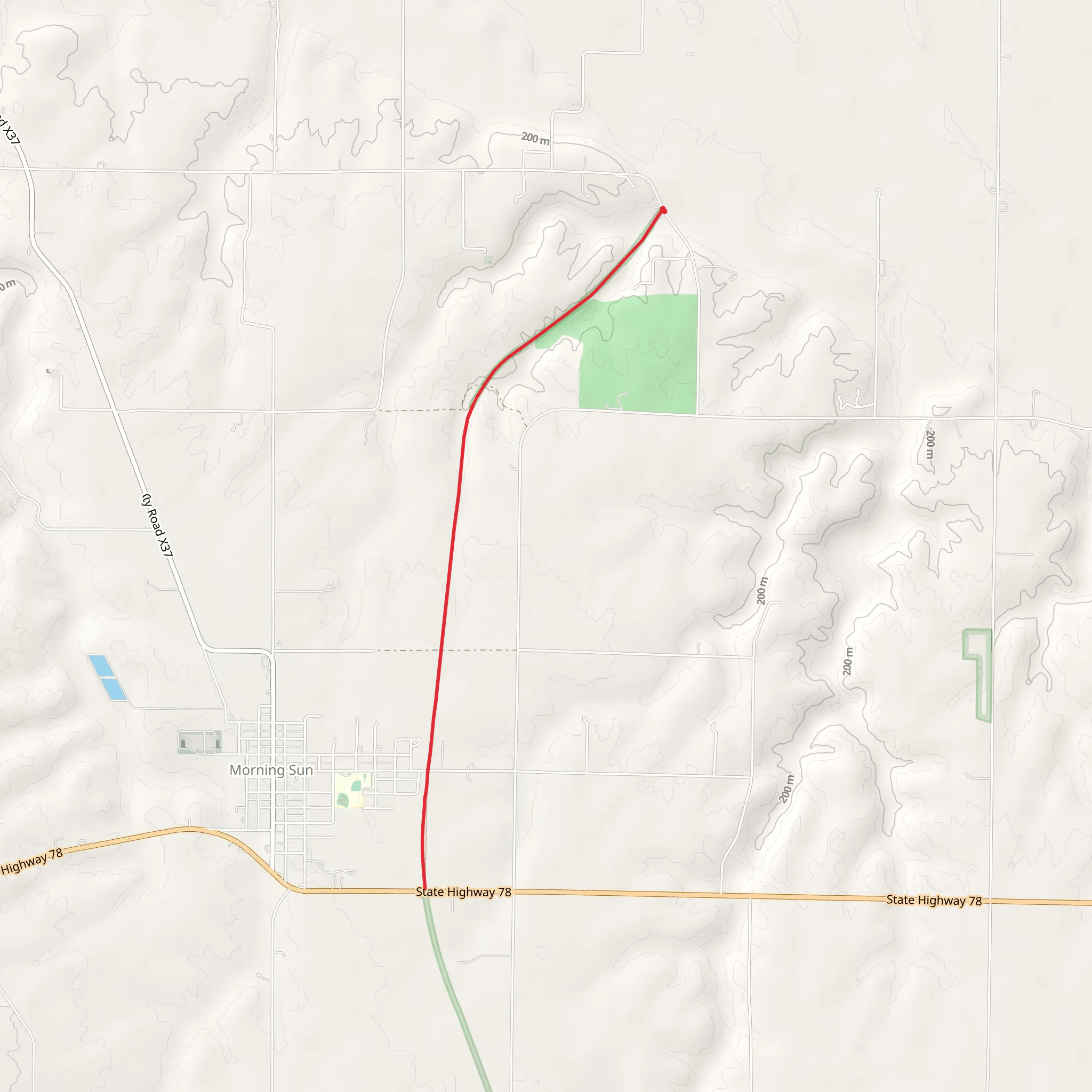 Hoover Nature Trail mobile static map