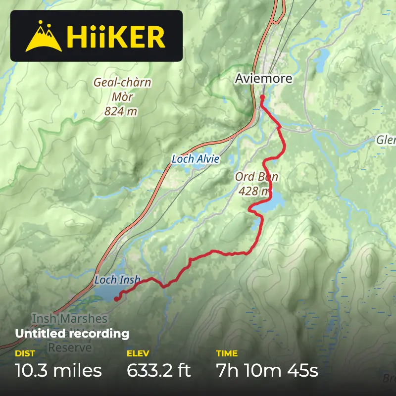 A map preview of the recording Untitled recording.