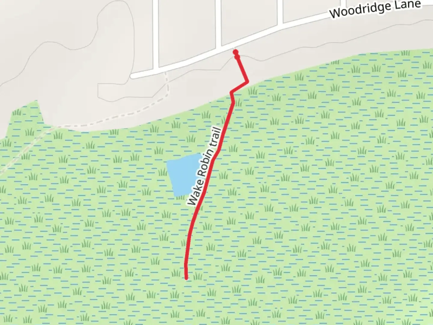 An image depicting the trail Wake Robin Trail and its surrounding area.