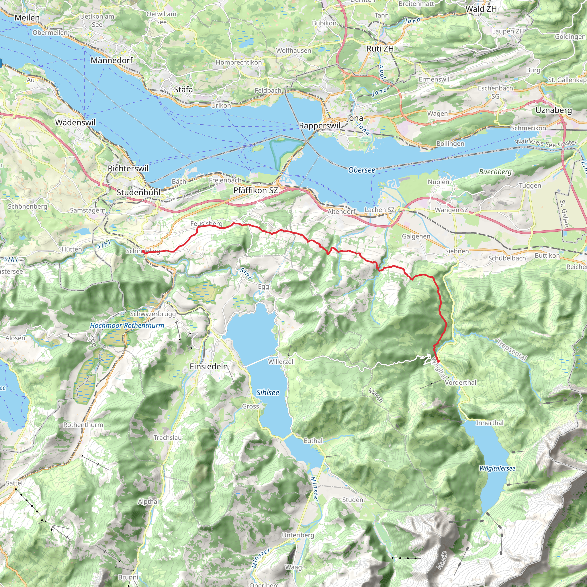 Panoramaweg March mobile static map