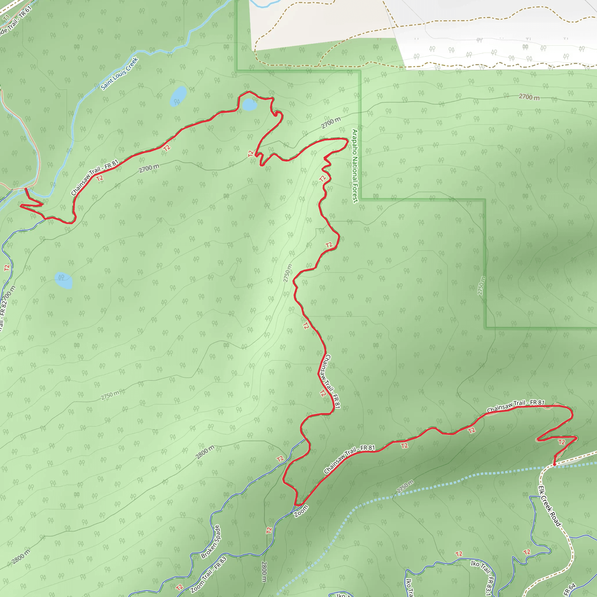 Chainsaw Trail mobile static map