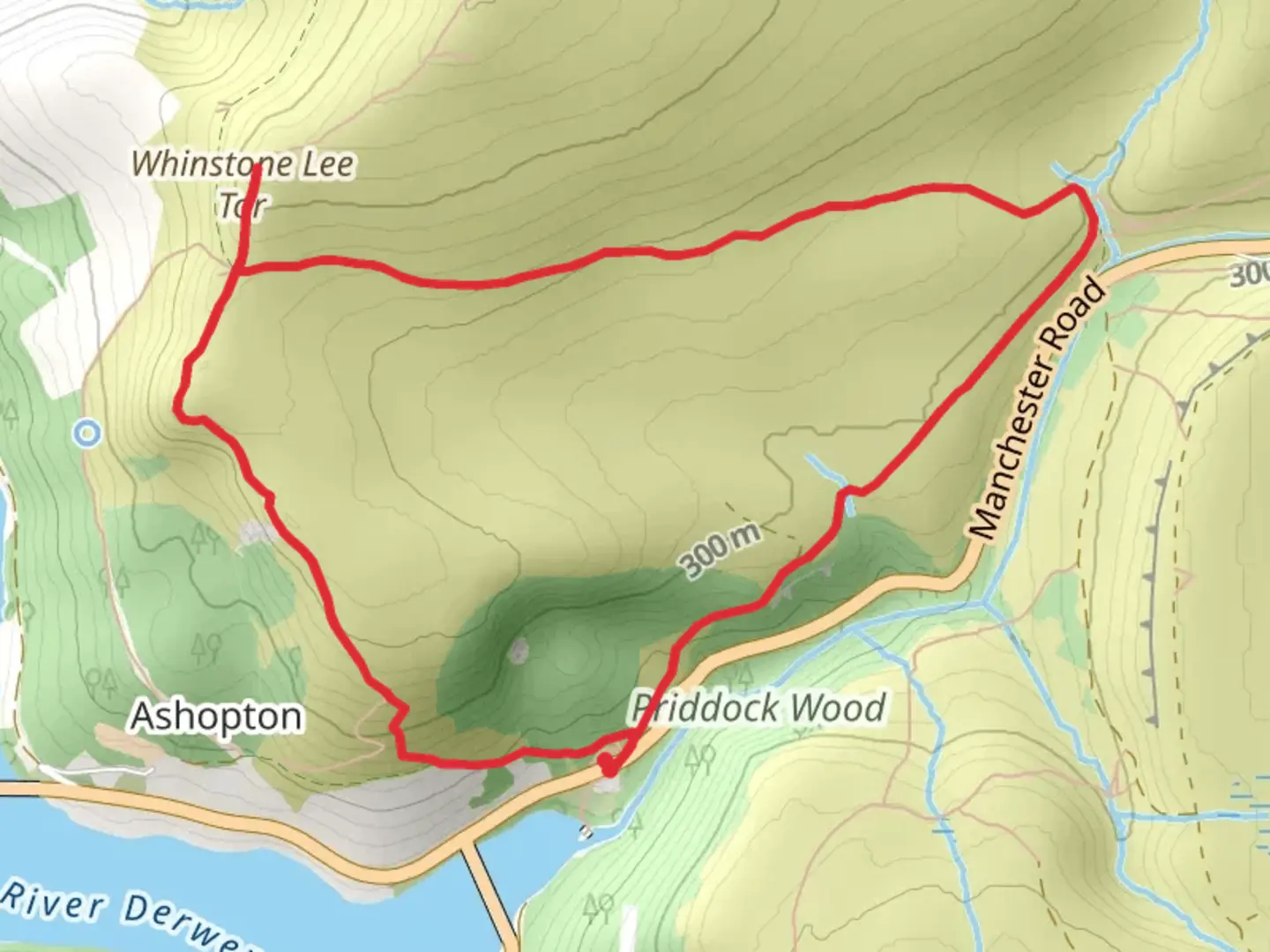 An image depicting the trail Lead Hill and Ladybower Wood Loop and its surrounding area.