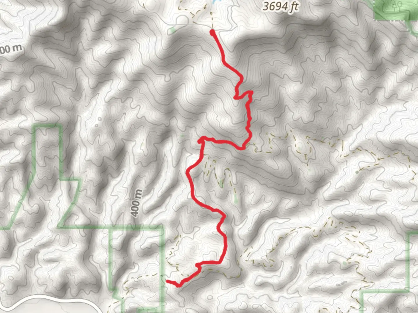 An image depicting the trail Tibbs Trail and its surrounding area.