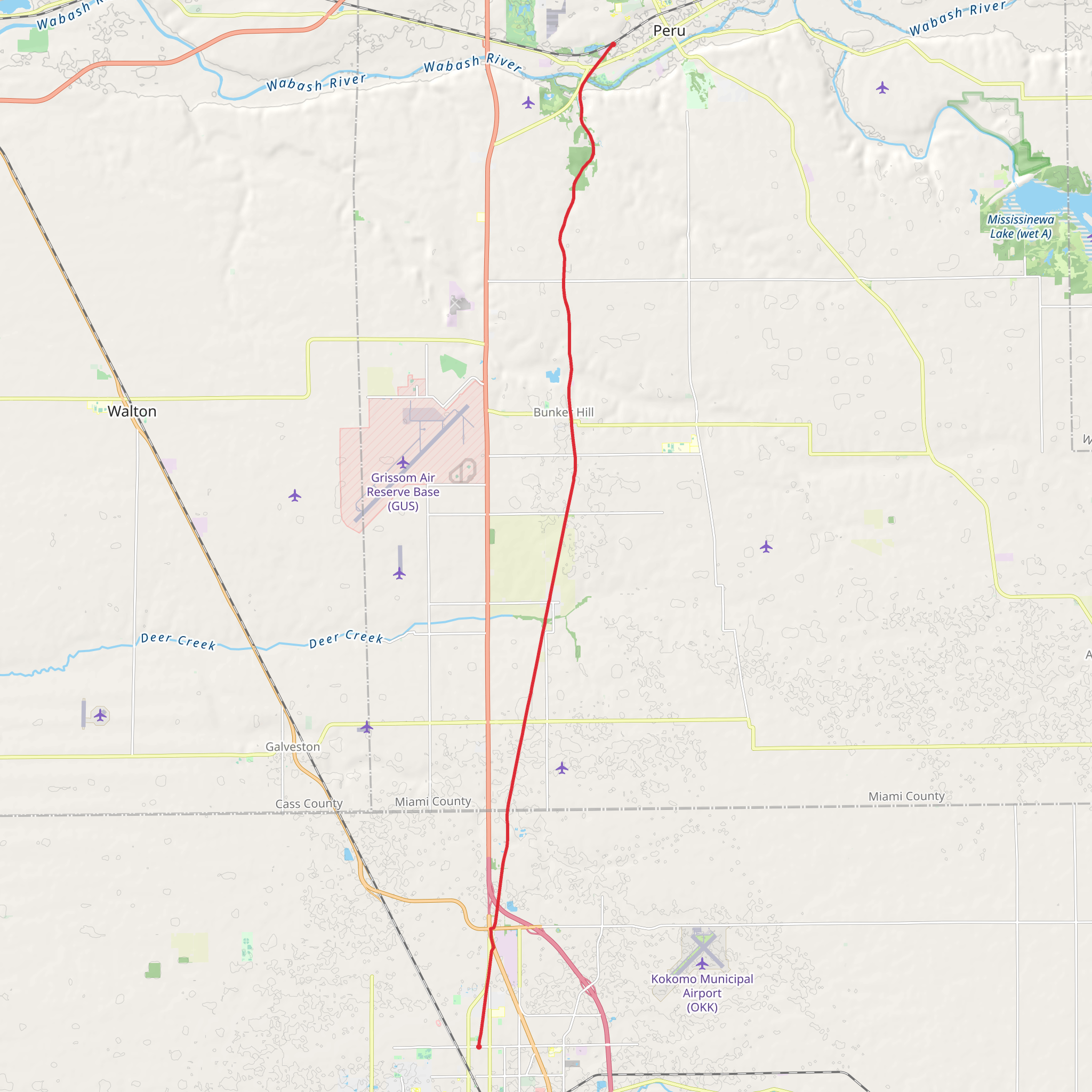 Nickel Plate Trail mobile static map